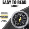 imageBV Bicycle Pump Durable Bike Floor Pump 1724 inch Smart Valve Head 160 psi Automatically Reversible Presta and SchraderBlack Full Size