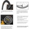 imageBV Bicycle Pump Durable Bike Floor Pump 1724 inch Smart Valve Head 160 psi Automatically Reversible Presta and SchraderHoney Yellow  Petite