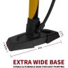 imageBV Bicycle Pump Durable Bike Floor Pump 1724 inch Smart Valve Head 160 psi Automatically Reversible Presta and SchraderHoney Yellow  Petite