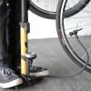 imageBV Bicycle Pump Durable Bike Floor Pump 1724 inch Smart Valve Head 160 psi Automatically Reversible Presta and SchraderHoney Yellow  Petite