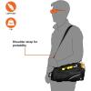 imageBV Bike Bag  Rear Bike Saddle Bag with Secure Velcro Mount ampamp Shoulder Strap  Pump Holder Bottle Pocket ampamp Reflective Trim  Ideal for Work Commute ampamp Everyday Cycling  Bike Bags for BicyclesTrunk Bag