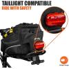 imageBV Bike Bag  Rear Bike Saddle Bag with Secure Velcro Mount ampamp Shoulder Strap  Pump Holder Bottle Pocket ampamp Reflective Trim  Ideal for Work Commute ampamp Everyday Cycling  Bike Bags for BicyclesTrunk Bag