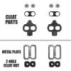 imageBV Bike Cleats  Compatible with Shimano SPD ampamp Look XTrack Pedals for Spinning Indoor Cycling and Mountain Biking  Easy Cleat Release Top Power Transfer Customizable StabilitySpd Cleats  1 Pair