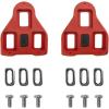 imageBV Bike Cleats Compatible with Look Delta and Peloton Bike  Adjustable 9 Degree Float System for Ultimate Stability and Power Transfer  Durable Red Metal Cleats for Road and Indoor Cycling Shoes9 Degree Float 2 Pairs