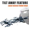 imageBV Bike Hitch Mount Rack Carrier for Car Truck SUV  Tray Style Smart Tilting Design StandardFat Tire 2 BikeStandard  Fat Tire 4 Bikes