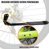 imageBV Bike Kickstand  Easy to Install Mountain Bike Kick Stand for 2429quot Bicycles  Adjustable Length NonSlip Sole Aluminum Alloy Material  Black Bicycle Kickstand Adult Bike Holes Required