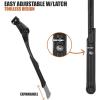 imageBV Bike Kickstand  Mountain Bike Kick Stand for 2429quot Bicycles  Adjustable Length NonSlip Sole Aluminum Alloy Material  Bicycle KickstandRegular Duty