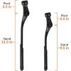 imageBV Bike Kickstand  Mountain Bike Kick Stand for 2429quot Bicycles  Adjustable Length NonSlip Sole Aluminum Alloy Material  Bicycle KickstandRegular Duty