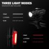 imageBV Bike Lights Super Bright with 5 LED Bike Headlight ampamp 3 LED Rear Bike Lights for Night Riding with QuickRelease Waterproof Bicycle Light Set Bike Accessories Bicycle Accessories FlashlightRechargeable  Pair