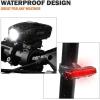 imageBV Bike Lights Super Bright with 5 LED Bike Headlight ampamp 3 LED Rear Bike Lights for Night Riding with QuickRelease Waterproof Bicycle Light Set Bike Accessories Bicycle Accessories FlashlightRechargeable  Pair