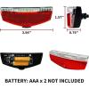 imageBV Bike Lights for Night Riding LED Bike Tail Light  Bicycle Light BatteryPoweredRechargeable  Rear Bike Light Weather Resistant  Visible Up to 1500ft Bicycle Tail Light LED Bike LightRear Carrier Mount  Single
