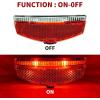 imageBV Bike Lights for Night Riding LED Bike Tail Light  Bicycle Light BatteryPoweredRechargeable  Rear Bike Light Weather Resistant  Visible Up to 1500ft Bicycle Tail Light LED Bike LightRear Carrier Mount  Single