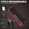 imageBV Bike Lights for Night Riding LED Bike Tail Light  Bicycle Light BatteryPoweredRechargeable  Rear Bike Light Weather Resistant  Visible Up to 1500ft Bicycle Tail Light LED Bike LightTwoway Mount  Rechargeable  Pair