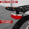 imageBV Bike Lights for Night Riding LED Bike Tail Light  Bicycle Light BatteryPoweredRechargeable  Rear Bike Light Weather Resistant  Visible Up to 1500ft Bicycle Tail Light LED Bike LightRear Carrier Mount  Single