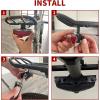 imageBV Bike Lights for Night Riding LED Bike Tail Light  Bicycle Light BatteryPoweredRechargeable  Rear Bike Light Weather Resistant  Visible Up to 1500ft Bicycle Tail Light LED Bike LightRear Carrier Mount  Single