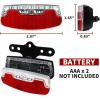 imageBV Bike Lights for Night Riding LED Bike Tail Light  Bicycle Light BatteryPoweredRechargeable  Rear Bike Light Weather Resistant  Visible Up to 1500ft Bicycle Tail Light LED Bike LightRear Carrier Mount Plus  Single