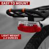 imageBV Bike Lights for Night Riding LED Bike Tail Light  Bicycle Light BatteryPoweredRechargeable  Rear Bike Light Weather Resistant  Visible Up to 1500ft Bicycle Tail Light LED Bike LightRear Carrier Mount Plus  Single