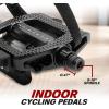 imageBV Bike Pedals Shimano SPDLook Delta Compatible 916 with Toe Clips  Peloton Pedals for Regular Shoes  Toe Cages for Peloton Bike  Exercise Bike Pedals  Universal Fit Bicycle PedalDelta Pedal  Toe Cage
