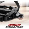 imageBV Bike Pedals Shimano SPDLook Delta Compatible 916 with Toe Clips  Peloton Pedals for Regular Shoes  Toe Cages for Peloton Bike  Exercise Bike Pedals  Universal Fit Bicycle PedalSpd Pedal and Toe Cage