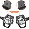 imageBV Bike Pedals Shimano SPDLook Delta Compatible 916 with Toe Clips  Peloton Pedals for Regular Shoes  Toe Cages for Peloton Bike  Exercise Bike Pedals  Universal Fit Bicycle PedalSpd  Delta Pedal