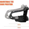 imageBV Bike Pedals Shimano SPDLook Delta Compatible 916 with Toe Clips  Peloton Pedals for Regular Shoes  Toe Cages for Peloton Bike  Exercise Bike Pedals  Universal Fit Bicycle PedalCleat With Toe Cage
