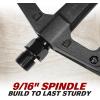imageBV Bike Pedals with Replaceable Pins  Flat Lightweight ampamp Durable Bicycle Pedals with Great Grip  Made of Alloy Steel ampamp Plastic  Ideal for BMX Dirt Jumper Hybrid Bikes ampamp as MTB  Adult FitPd6 Nylon Body  Boron Steel Axle