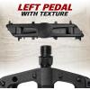 imageBV Bike Pedals with Replaceable Pins  Flat Lightweight ampamp Durable Bicycle Pedals with Great Grip  Made of Alloy Steel ampamp Plastic  Ideal for BMX Dirt Jumper Hybrid Bikes ampamp as MTB  Adult FitPd6 Nylon Body  Boron Steel Axle
