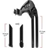 imageBV Bike Stand Heavy Duty for 24quot28quot EBike  Bike Kickstand Supports Up to 77 lbs  Adjustable ampamp Foldable Kickstand for Adult Bike with Center Mount ampamp Secure Support  Strong ampamp Durable for EbikesHeavy Duty Ebike