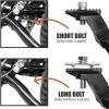imageBV Chromium Adjustable Bicycle Kickstand with Concealed SpringLoaded Latch for 2429 Inch Bike KickstandsBlack