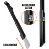 imageBV Chromium Adjustable Bicycle Kickstand with Concealed SpringLoaded Latch for 2429 Inch Bike KickstandsBlack