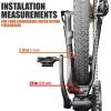 imageBV Chromium Adjustable Bicycle Kickstand with Concealed SpringLoaded Latch for 2429 Inch Bike KickstandsBlack