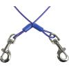 imageBV Dog Tie Out Cable 30 Feet  Heavy Duty Dog Lead Up to 125 Pounds  Reflective ampamp RustFree with Quick Release Swivel Clips ampamp 360 Rotating Clasp  TangleFree Dogs Runner for Yard Red Single60lbs 25ft Blue