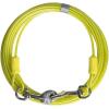 imageBV Dog Tie Out Cable 30 Feet  Heavy Duty Dog Lead Up to 125 Pounds  Reflective ampamp RustFree with Quick Release Swivel Clips ampamp 360 Rotating Clasp  TangleFree Dogs Runner for Yard Red Single35lbs 15ft Yellow