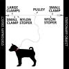 imageBV Dog Tie Out Cable 30 Feet  Heavy Duty Dog Lead Up to 125 Pounds  Reflective ampamp RustFree with Quick Release Swivel Clips ampamp 360 Rotating Clasp  TangleFree Dogs Runner for Yard Red Single125lbs 60ft Trolley