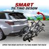 imageBV Hitch Mount Bicycle Rack Carrier for Car Truck SUV  Tray Style Smart Tilting Design EBikeFat Tire 2 BikeEbikeFat Tire 2 Bikes PRO