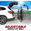 imageBV Hitch Mount Bicycle Rack Carrier for Car Truck SUV  Tray Style Smart Tilting Design EBikeFat Tire 2 BikeStandard  Fat Tire 2 Bikes