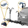 imageBV Hitch Mount Bicycle Rack Carrier for Car Truck SUV  Tray Style Smart Tilting Design EBikeFat Tire 2 BikeStandard  Fat Tire 4 Bikes