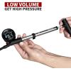 imageBV Mini Bike Pump Portable Frame Pump Shock Pump for Bike Shock Air Ball Pump Inflator with Ball Pump Needles Mini Pump Fits Presta ampamp Schrader Smart ValveShock Pump400 PSI