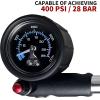 imageBV Mini Bike Pump Portable Frame Pump Shock Pump for Bike Shock Air Ball Pump Inflator with Ball Pump Needles Mini Pump Fits Presta ampamp Schrader Smart ValveShock Pump400 PSI