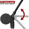 imageBV Mini Bike Pump Portable Frame Pump Shock Pump for Bike Shock Air Ball Pump Inflator with Ball Pump Needles Mini Pump Fits Presta ampamp Schrader Smart ValveShock Pump400 PSI