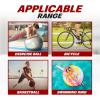 imageBV Portable Composite Foot Bike Pump with Gauge and 100 PSI Pressure  Schrader and Presta Compatible Bicycle Pump with Ergonomic Pedal for Easy Use  Ideal as Bike Tire Pump and for Other Inflatables