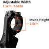 imageBV Rear Bike Stand for 24quot28quot Bikes  Adjustable Bike Kickstand for Adult Bike with 8 Height Levels NonSlip Foot ampamp Clamp Grip  WeatherResistant Aluminum Alloy Bicycle Stand for Road Mountain BMXBlack