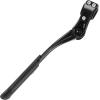imageBV Rear Bike Stand for 24quot28quot Bikes  Adjustable Bike Kickstand for Adult Bike with 8 Height Levels NonSlip Foot ampamp Clamp Grip  WeatherResistant Aluminum Alloy Bicycle Stand for Road Mountain BMXBlack
