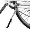 imageBV Rear Bike Stand for 24quot28quot Bikes  Adjustable Bike Kickstand for Adult Bike with 8 Height Levels NonSlip Foot ampamp Clamp Grip  WeatherResistant Aluminum Alloy Bicycle Stand for Road Mountain BMXSilver