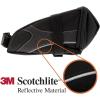 imageBV StrapOn Bike Bag with Reflective Material  Capacious Saddle Bag with Seperate Divider for Small Items ampamp Room for All Your Essentials  Bike Pouch with Taillight Hanger for Maximum SafetyLarge