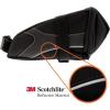 imageBV StrapOn Bike Bag with Reflective Material  Capacious Saddle Bag with Seperate Divider for Small Items ampamp Room for All Your Essentials  Bike Pouch with Taillight Hanger for Maximum SafetyMedium