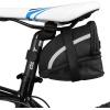 imageBV StrapOn Bike Bag with Reflective Material  Capacious Saddle Bag with Seperate Divider for Small Items ampamp Room for All Your Essentials  Bike Pouch with Taillight Hanger for Maximum SafetySmall