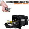 imageBV StrapOn Bike Bag with Reflective Material  Capacious Saddle Bag with Seperate Divider for Small Items ampamp Room for All Your Essentials  Bike Pouch with Taillight Hanger for Maximum SafetyLarge