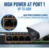imageBVTech 6 Port PoE Switch 4 PoE Ports with 2 Ethernet Uplink and Extend Function  60W  8023at  1 High Power PoE Port Desktop Fanless Design  Plug ampamp Play  Sturdy Metal HousingGigabit2 Uplinks