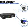 imageBVTech 6 Port PoE Switch 4 PoE Ports with 2 Ethernet Uplink and Extend Function  60W  8023at  1 High Power PoE Port Desktop Fanless Design  Plug ampamp Play  Sturdy Metal HousingPOESW501G